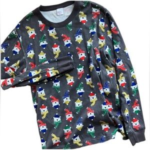Hanna Andersson Polar Brrr Polar Bear Adult Long John PJ Top XL